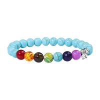 Simple Style Elephant Natural Stone Beaded Bracelets 1 Piece sku image 2