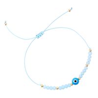 Simple Style Eye Artificial Crystal Resin Rope Beaded Women's Bracelets 1 Piece sku image 4