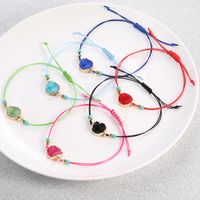 Simple Style Round Stainless Steel Resin Knitting Women's Bracelets 1 Piece main image 6