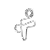 Simple Style Solid Color Stainless Steel Nose Ring 1 Piece sku image 5