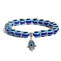 Fashion Palm Eye Alloy Plastic Beaded Women's Bracelets 1 Piece sku image 8