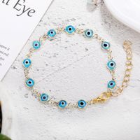 Estilo Étnico Ojo Resina Cobre Enchapado Pulsera 1 Pieza sku image 6