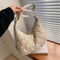 Women's Large All Seasons Nylon Lingge Fashion Dumpling Shape Zipper Shoulder Bag sku image 2
