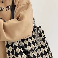 Mujeres Moda Tartán Lienzo Bolsa De La Compra main image 3