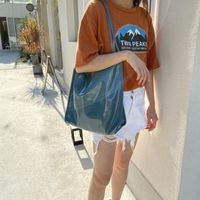 Women's Large All Seasons Pu Leather Solid Color Fashion Square Magnetic Buckle Shoulder Bag sku image 3