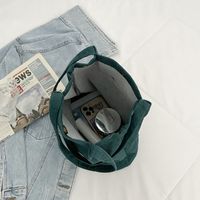 Women's Fashion Solid Color Flannel Shopping Bags main image 2