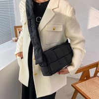 Women's Medium Oxford Cloth Solid Color Fashion Square Magnetic Buckle Crossbody Bag main image 3