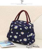 Women's Medium All Seasons Nylon Flower Fashion Square Zipper Handbag sku image 1