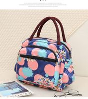 Women's Medium All Seasons Nylon Flower Fashion Square Zipper Handbag sku image 9