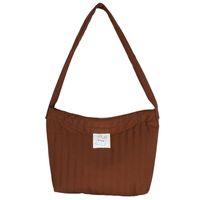 Women's Basic Solid Color Canvas Shopping Bags main image 5