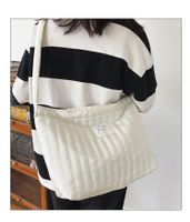 Women's Basic Solid Color Canvas Shopping Bags main image 4
