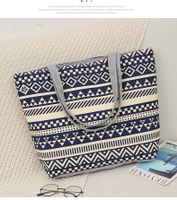 Women's Ethnic Style Animal Stripe Canvas Shopping Bags sku image 5