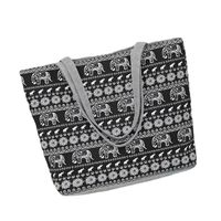 Women's Ethnic Style Animal Stripe Canvas Shopping Bags main image 4