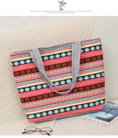 Women's Ethnic Style Animal Stripe Canvas Shopping Bags sku image 3