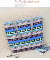 Women's Ethnic Style Animal Stripe Canvas Shopping Bags sku image 4