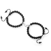 Fashion Round Stainless Steel Alloy Natural Stone Beaded Bracelets sku image 13