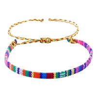 Bohemian Colorful Polyester Braid Women's Bracelets sku image 4