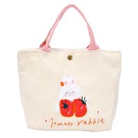 Women's Fashion Cartoon Canvas Shopping Bags sku image 1