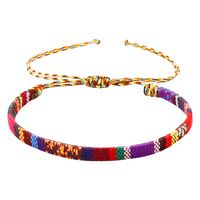 Bohemian Colorful Polyester Braid Women's Bracelets sku image 21