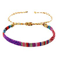 Bohemian Colorful Polyester Braid Women's Bracelets sku image 5