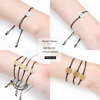 Simple Style Constellation Stainless Steel Rope Knitting Women's Bracelets 1 Piece main image 2