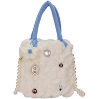 Femmes Moyen Peluche Dessin Animé Mignon Ornement Carré Boucle Cachée Sac Bandoulière main image 3