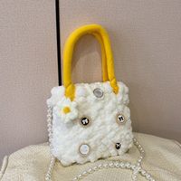 Femmes Moyen Peluche Dessin Animé Mignon Ornement Carré Boucle Cachée Sac Bandoulière sku image 13