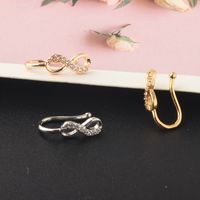 Simple Style Heart Shape Stainless Steel Inlay Zircon Nose Ring 1 Piece main image 5