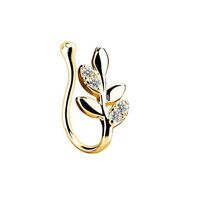 Simple Style Heart Shape Stainless Steel Inlay Zircon Nose Ring 1 Piece sku image 20