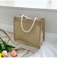 Women's Fashion Cartoon Fruit Canvas Cotton And Linen Shopping Bags sku image 20