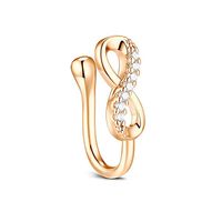 Simple Style Heart Shape Stainless Steel Inlay Zircon Nose Ring 1 Piece sku image 16