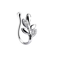 Simple Style Heart Shape Stainless Steel Inlay Zircon Nose Ring 1 Piece sku image 13
