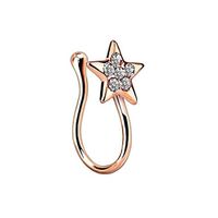 Simple Style Heart Shape Stainless Steel Inlay Zircon Nose Ring 1 Piece sku image 38