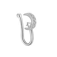 Simple Style Heart Shape Stainless Steel Inlay Zircon Nose Ring 1 Piece sku image 25