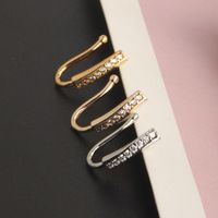 Simple Style Heart Shape Stainless Steel Inlay Zircon Nose Ring 1 Piece main image 2