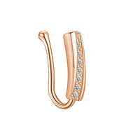 Simple Style Heart Shape Stainless Steel Inlay Zircon Nose Ring 1 Piece sku image 41