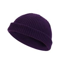 Men's Simple Style Solid Color Crimping Wool Cap main image 4