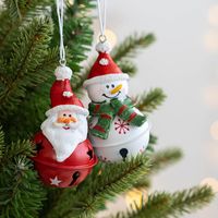 Christmas Cute Santa Claus Snowman Resin Party Hanging Ornaments main image 3