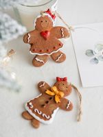 Christmas Cute Gingerbread Resin Party Hanging Ornaments 1 Piece main image 5