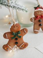 Christmas Cute Gingerbread Resin Party Hanging Ornaments 1 Piece main image 2