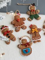 Christmas Cute Gingerbread Resin Party Hanging Ornaments 1 Piece main image 1