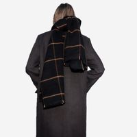 Women's Fashion Plaid Imitation Cashmere Tassel Winter Scarves main image 1