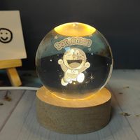 Creative Carving Luminous Crystal Ball Table Decorative Small Night Lamp sku image 24