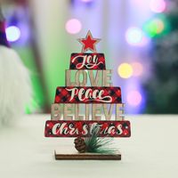 Christmas Christmas Letter Wood Party Ornaments 1 Piece sku image 1