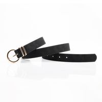 Fashion Geometric Pu Leather Belt Buckle Women's Leather Belts 1 Piece sku image 1
