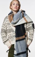 Women's Fashion Lattice Imitation Cashmere Tassel Winter Scarves main image 2