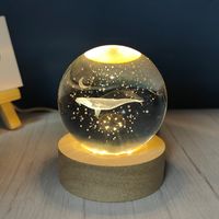 Creative Crafts Decoration Crystal Ball Small Night Lamp main image 2