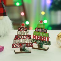 Christmas Christmas Letter Wood Party Ornaments 1 Piece main image 3