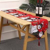 Christmas Fashion Santa Claus Polyester Party Placemat 1 Piece sku image 13