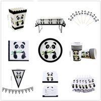 Birthday Panda Paper Party Tableware 1 Set main image 3